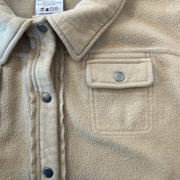 Fornia shacket girls size 12 chore coat warm jacket neutral 100% recycled poly - Picture 5 of 7